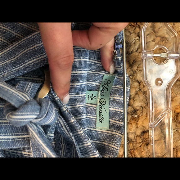 Blue & white LF wrap skirt - Picture 4 of 4